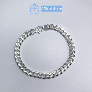 Lắc Tay Cuban Facets Bạc 925