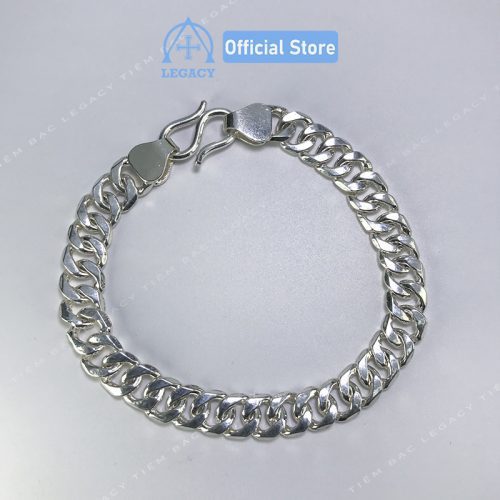 Lắc Tay Nam Cuban Bạc Ta - Hình ảnh 4