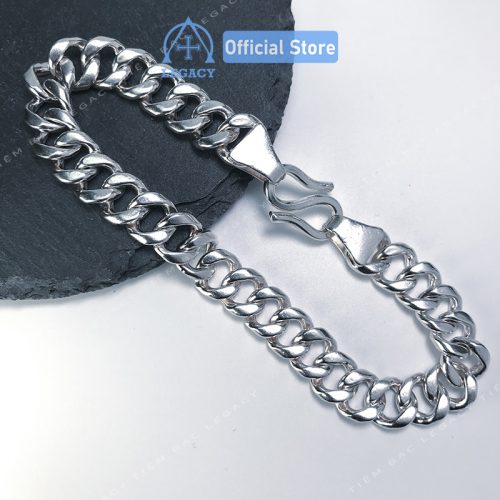 Lắc Tay Nam Cuban Bạc Ta - Hình ảnh 2