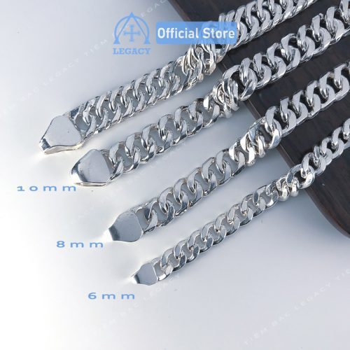 Lắc Tay Nam Cuban Bạc Ta - Hình ảnh 7