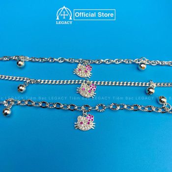 Lắc Mèo Kitty Trẻ Em Bạc s925