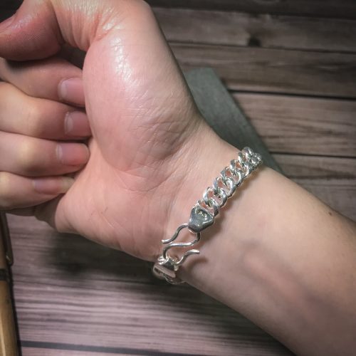 Lắc Tay Nam Cuban Bạc Ta - Hình ảnh 6